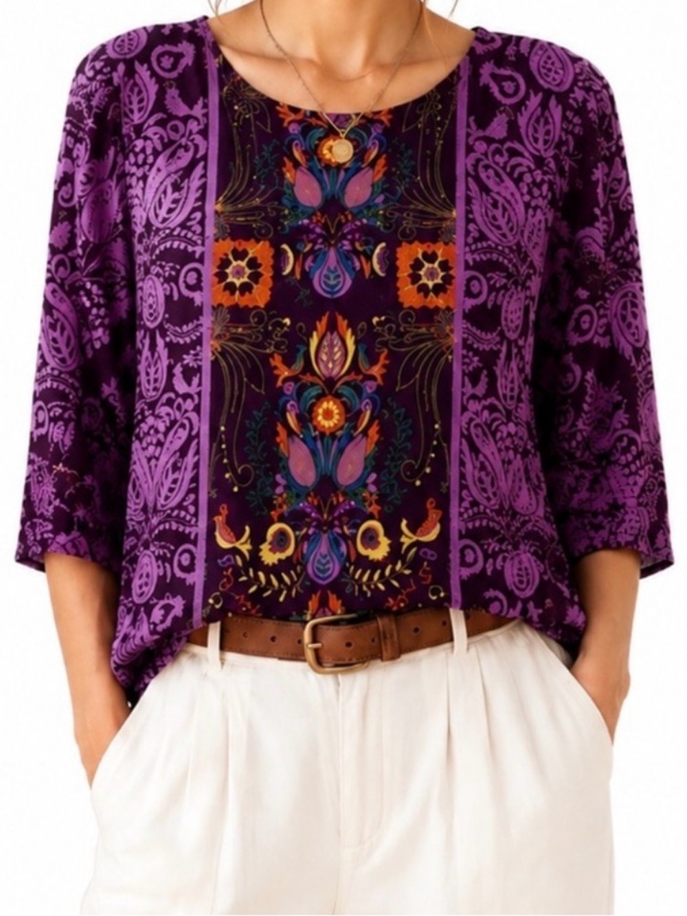 Purple Blouse M Size 8